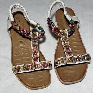 Patrizia Women's Colorful Beaded Sandals